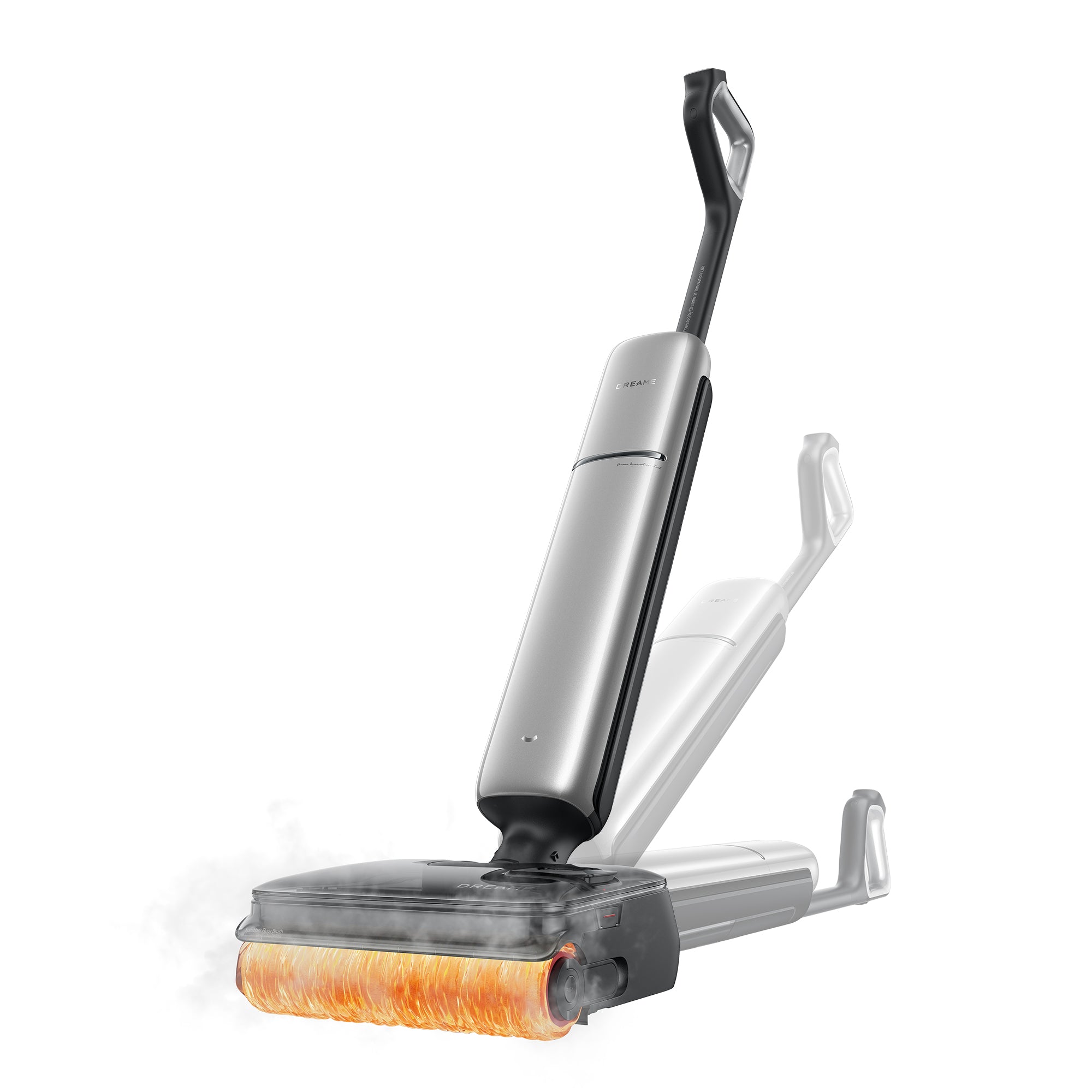 DREAME T15 Pro Heat-A, Aspirador en Seco y Húmedo Inteligente, Ultracompacto de 9,85 cm, Fregado Con Agua Caliente a 90 °C, Eliminación de Aceite, Cero Enredos, 30 kPa, Autolimpieza Inteligente a 95 °C, AutoAdapt, Más Tiempo de Uso