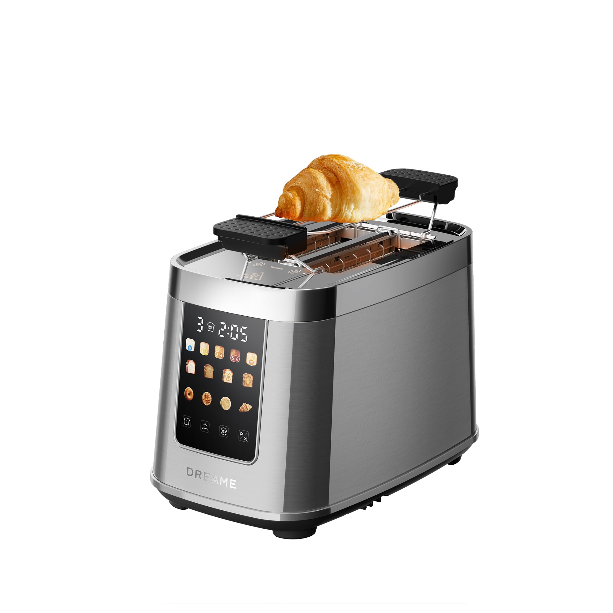 DREAME ToastControl, Tostadora Inteligente, Pantalla Táctil IMD 5,3", Diseño Motorizado con Elevación Automática y Comprobación Rápida, 8 Programas Para pan y 6 Niveles de Dorado, 1200 W de Potencia.