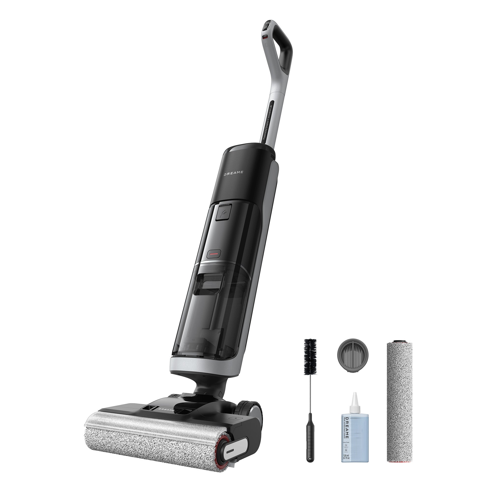 DREAME H14 Pro Aspiradora en Seco y Húmedo, Alcance de 180 Celsius, Autolimpieza a 60 Celsius, Secado en 5 min, Máxima Potencia de 18.000 Pa, Adición Automática del Producto, Cepillo Giratorio