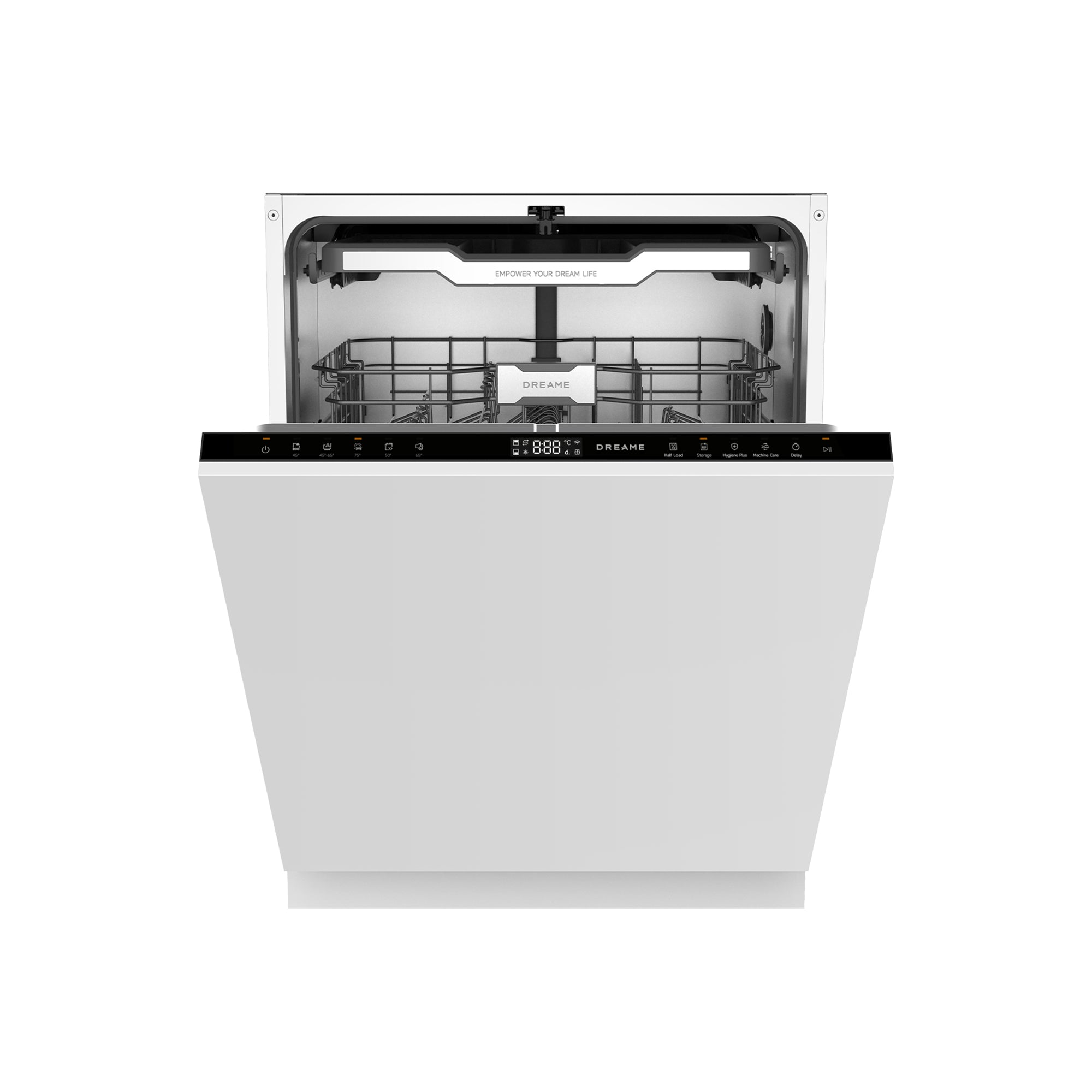 DREAME DZ60 Pro Lavavajillas, Brazo Rociador FlexWing, Limpieza Intensiva de Zonas, Lavado a Alta Temperatura de 75 °C, Tecnología de Doble Secado, Aplicación Inteligente, Clasificación Energética A [Clase de eficiencia energética A]
