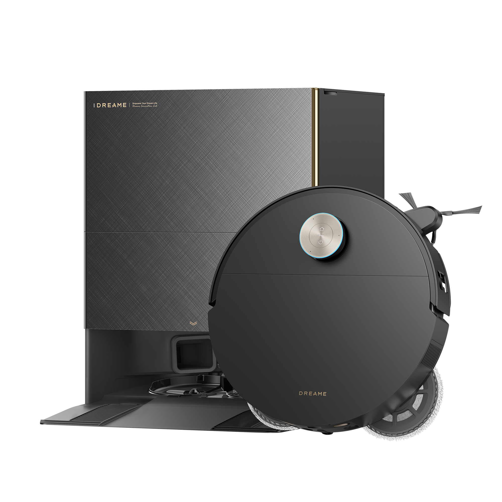 DREAME X50s Ultra, Robot Aspirador y Fregasuelos Ultrafino 7,95 cm, Elusión obst. 8,8 cm, Succión 35000 Pa, Vaciado/llenado Autom., Autolimpieza Mopa, 0 Enredos, Elusión +280 obstáculos