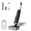 DREAME H14 AE, Aspirador en Seco y Húmedo, 18.000 Pa de Succión, en Horizontal, Cepillo de Doble Borde, 100% sin Enredos, Lava y Seca el Cepillo a 60 °C, Doble Rotación, Detección de Suciedad, App