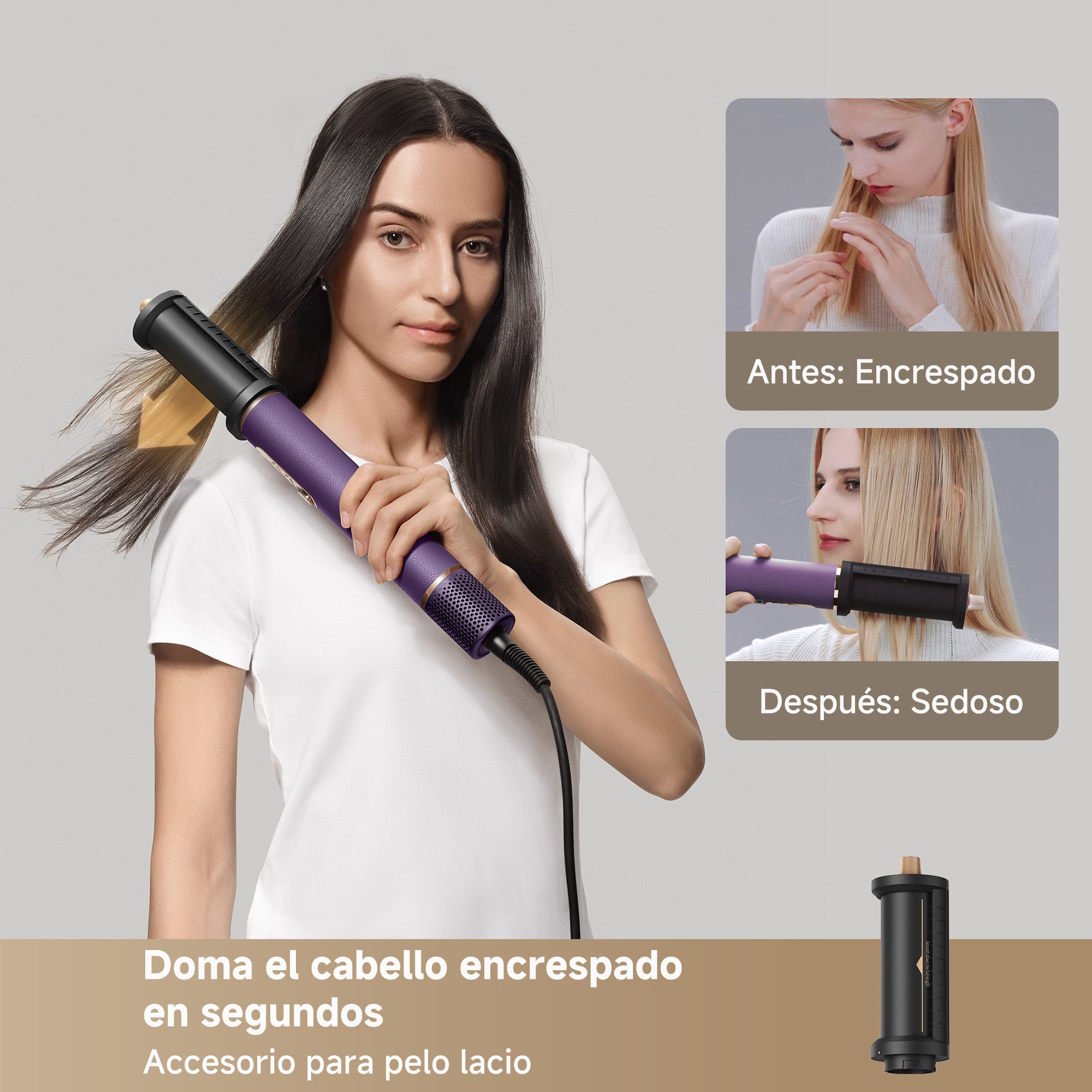 DREAME AirStyle Pro 2, Moldeador de Pelo 7 en 1, Secado Rápido, 2 Cilindros Moldeadores, da Volumen al Pelo, Reduce el Encrespamiento, Estuche de Piel, Peinado con Flujo de Aire, Diseño Magnético