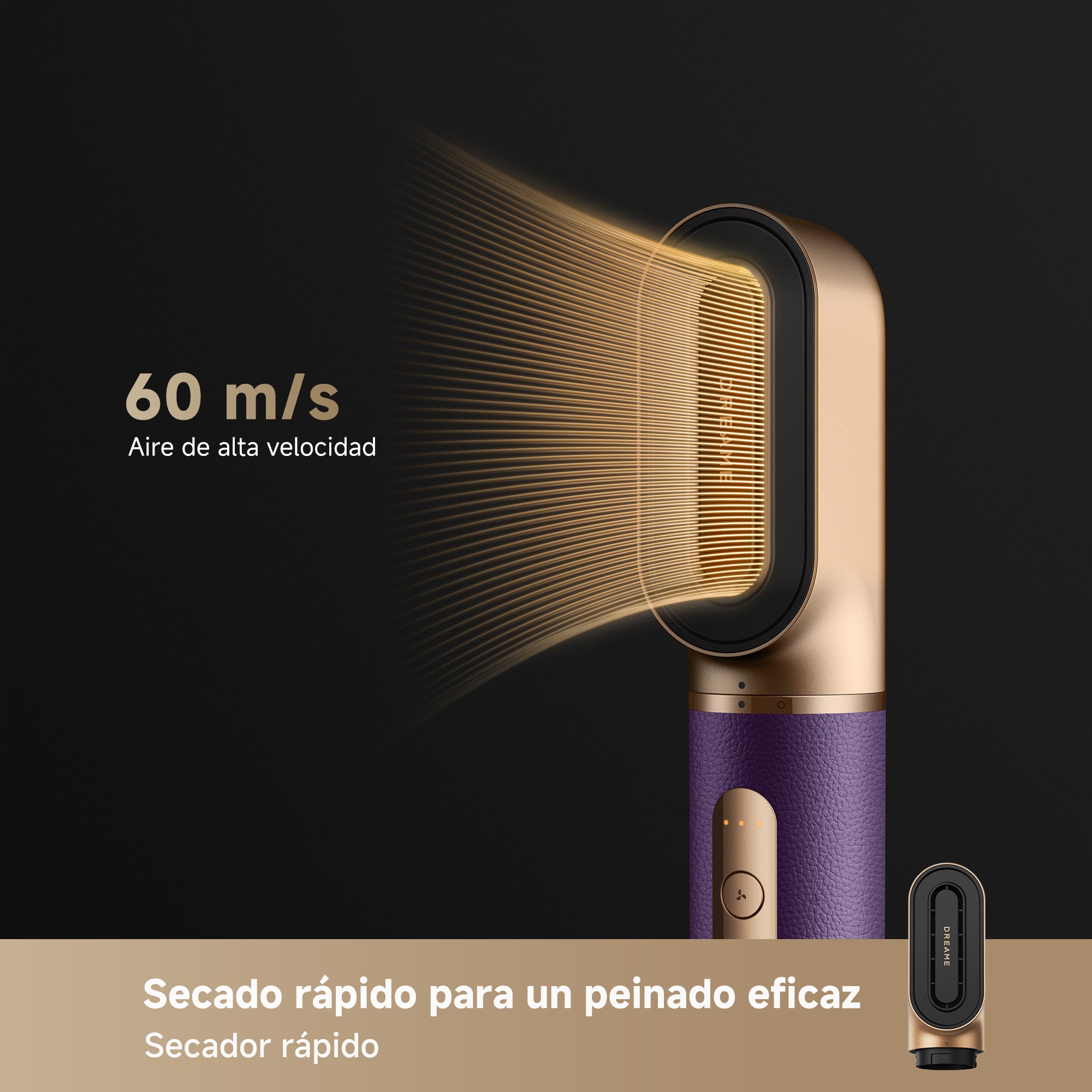 DREAME AirStyle Pro 2, Moldeador de Pelo 7 en 1, Secado Rápido, 2 Cilindros Moldeadores, da Volumen al Pelo, Reduce el Encrespamiento, Estuche de Piel, Peinado con Flujo de Aire, Diseño Magnético