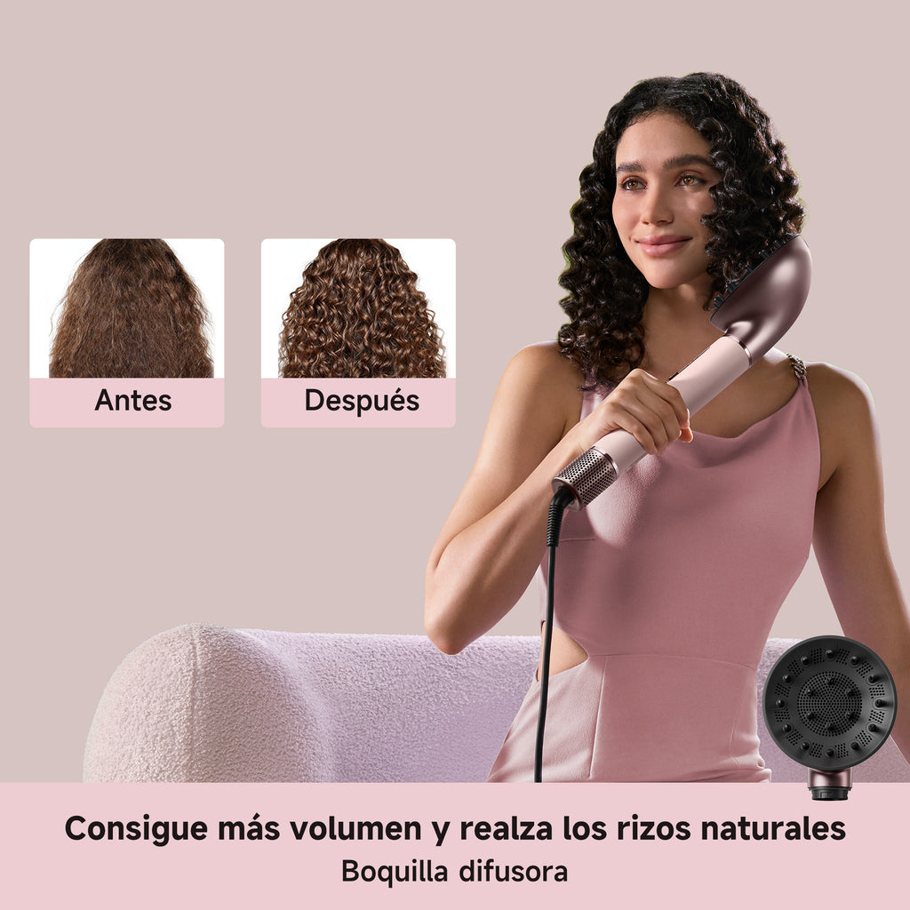 DREAME AirStyle Era 2 Moldeador Multifunción, Estilismo Con Flujo de Aire 8 en 1, Secado Rápido, Alisado, Rizado, Suavizado y Volumen, Ajuste de Aire Frío, Sin Daño por Calor, Todo Tipo de Cabello