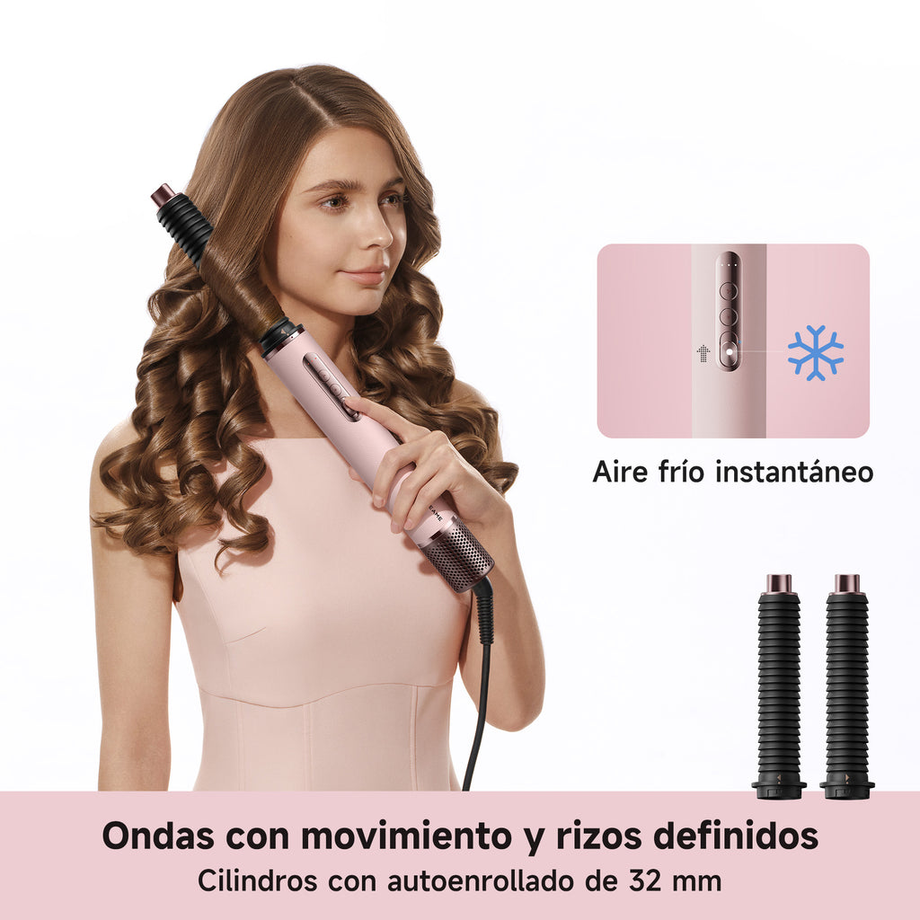 DREAME AirStyle Era 2 Moldeador Multifunción, Estilismo Con Flujo de Aire 8 en 1, Secado Rápido, Alisado, Rizado, Suavizado y Volumen, Ajuste de Aire Frío, Sin Daño por Calor, Todo Tipo de Cabello
