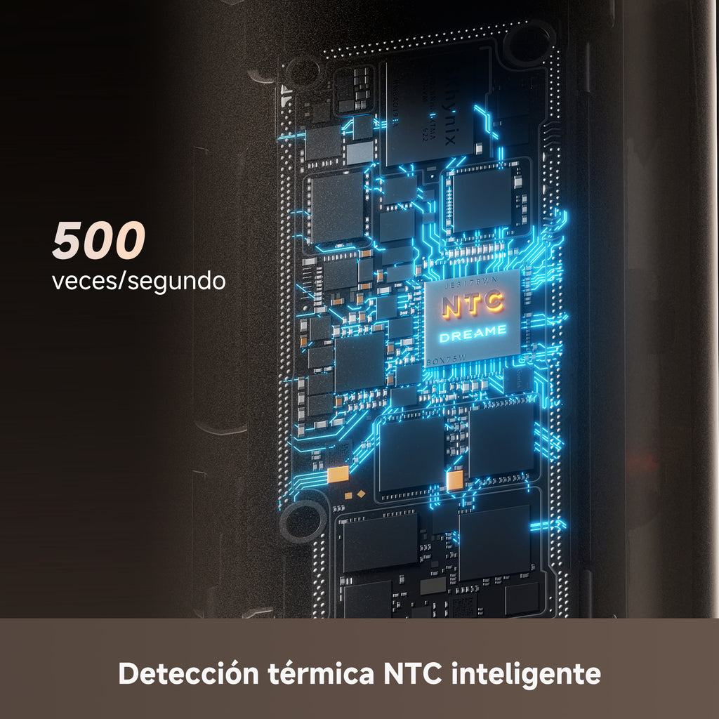 DREAME Air-Auto Rizador Automático Un Toque, Calentamiento MCH, Rizado Bidireccional de 360", Pantalla LED, Control de Temperatura NTC, 3 Modos de Calor, Antienredos, Cable de 2,8 m, Todo Cabellos
