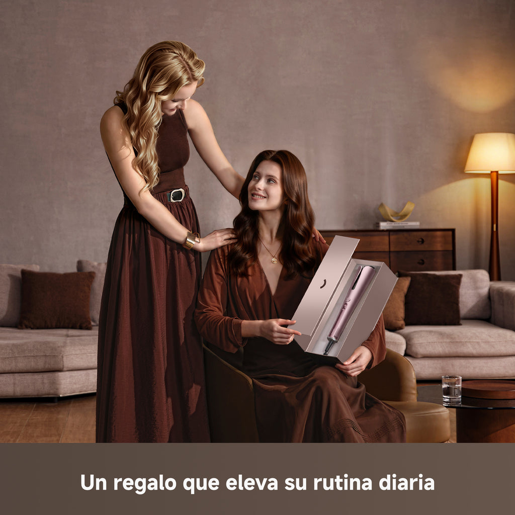 DREAME Air-Auto Rizador Automático Un Toque, Calentamiento MCH, Rizado Bidireccional de 360", Pantalla LED, Control de Temperatura NTC, 3 Modos de Calor, Antienredos, Cable de 2,8 m, Todo Cabellos