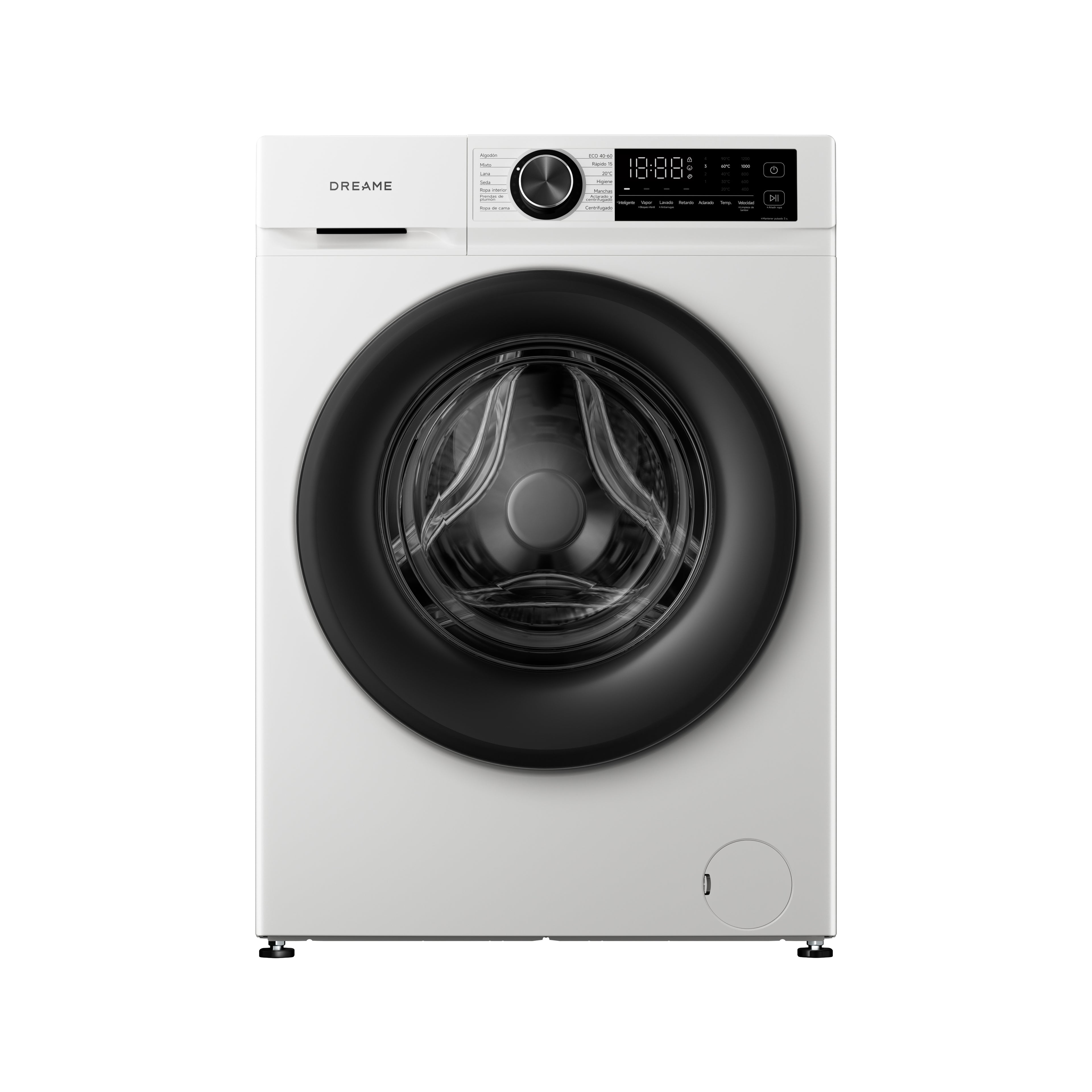 DREAME Slim Serie S-Ultra Lavadora, Corps mince de 530 mm, Gran tambor de 530 mm, Motor DD, Cuidado de colores con agua fría, Esteriliza y elimina ácaros con vapor, Volteo que reduce las arrugas
